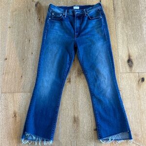 Mother Denim The Insider Crop Step Fray jeans